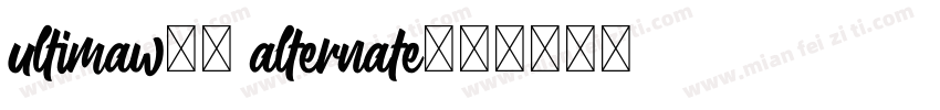 UltimaW01 Alternate字体转换